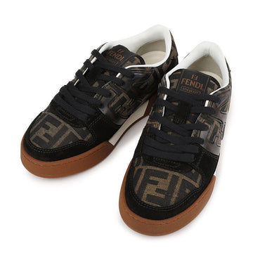 Fendi Match Black Suede Canvas Low Top 147449500 [P]