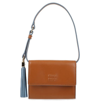 MIU MIU Leder Geldbörse mit Schulterriemen 5MT024-2IDW-F0NP5 148993094 [P]