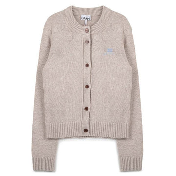 Ganni Beige Wool Blend Cardigan 150946528 [P]