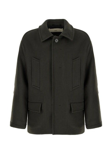 AMI Oversize High Collar Peacoat 151054631 [P]