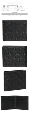 Gucci 26SS GG Cima Bi-Fold Wallet Black 850175 AAFDV 1000 158527207 [P]