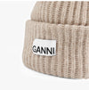 Ganni Beanie A4429 196 Logo Wool Beanie 61662441 [P]