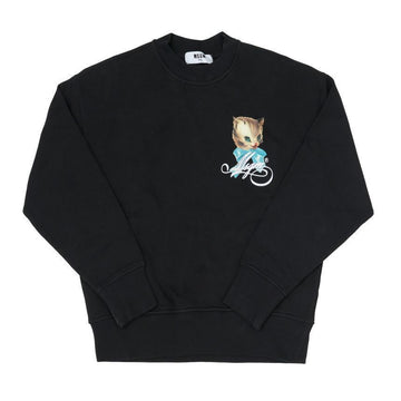 MSGM キュートキティプリントロゴウィメンズスウェットシャツ 3941MDM108SE 257586 99 150543569 [P]