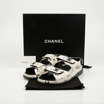 CHANEL Multifunktionale Velcro-Sandalen Gr. 37 G35927 158669435 [P]