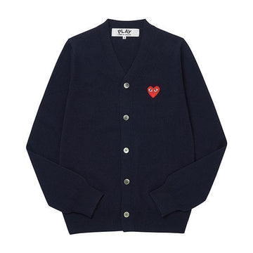 COMME DES GARCONS カーディガン AX-N008-051 2 PLAY プレイ レッド ハート ワッペン 男性カーディガン 051 144584174 [P]
