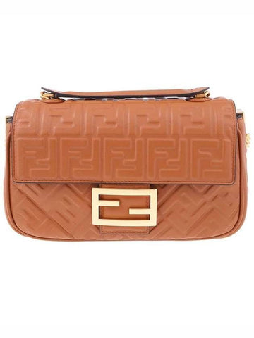 Fendi Baguette Chain Midi Nappa Leather Bag 151056929 [P]