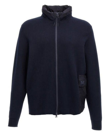 CP Company Cotton Double Mixed Hooded Cardigan 151057374 [P]