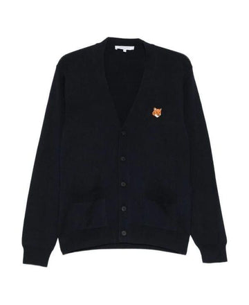MAISON KITSUNE Fuchs Kopf Merinowolle Regelmäßiger Cardigan 151059659 [P]