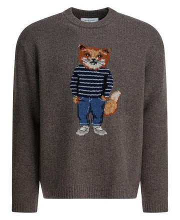 Maison Kitsune Dress Fox Intarsia Wool Jumper 151059725 [P]