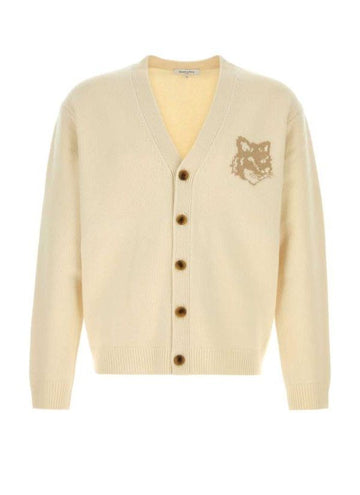 MAISON KITSUNE フォックスヘッドインタージアメリノカーディガンPM00509KM0329 0395 151059750 [P]