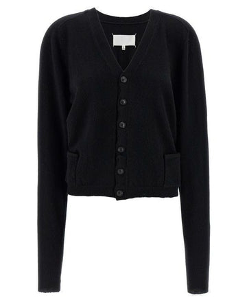 MAISON MARGIELA Woll-V-Ausschnitt-Kardigan 151059760 [P]