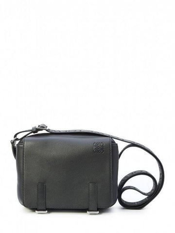 LOEWE XS ミリタリーメッセンジャーバッグ supple スムースカーフスキン & ジャカードメッセンジャーバッグ エックススモール B553A72X27 1100 151059808 [P]