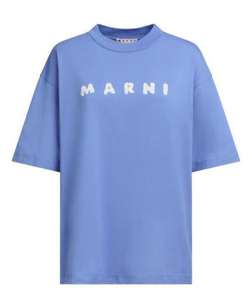 MARNI Logo-Print Baumwoll-Jersey T-Shirt 25SS 151060051 [P]