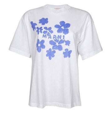 Marni Daisy Garden Print Cotton T-Shirt 151060068 [P]