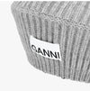 Ganni Structured Beret with Logo Patch 126225129 [P]