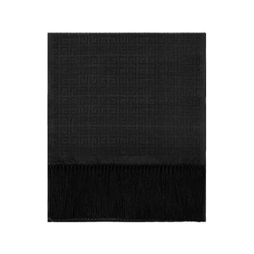 GIVENCHY Monogram Seiden-Woll-Fringe Herren-Schal 120700447 [P]