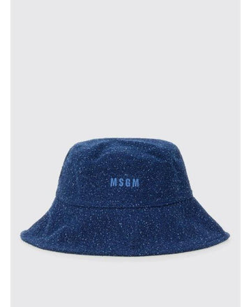 MSGM Denim Tweed Bucket Hat 151062315 [P]