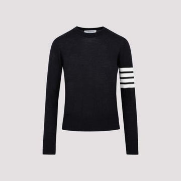 THOM BROWNE Wool 4-Bar Relaxed Pullover Knit FKA280A Y1014 415 151102494 [P]