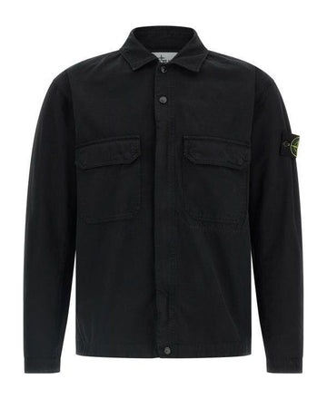 STONE ISLAND Baumwoll-Überhemd mit Reißverschluss K2S15 S0211 V0029 151102804 [P]