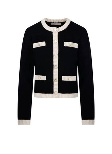 TORY BURCH Chunky Wolltrim Cardigan Kendra 162763 001 151103041 [P]