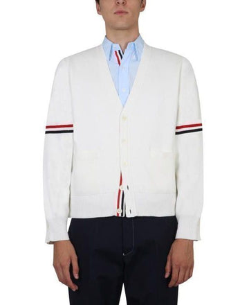 Thom Browne Cotton Milano Stitch V-Neck Cardigan 151103271 [P]