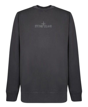 STONE ISLAND コットンフリースワンプリントクルー811566182V0062 151103823 [P]