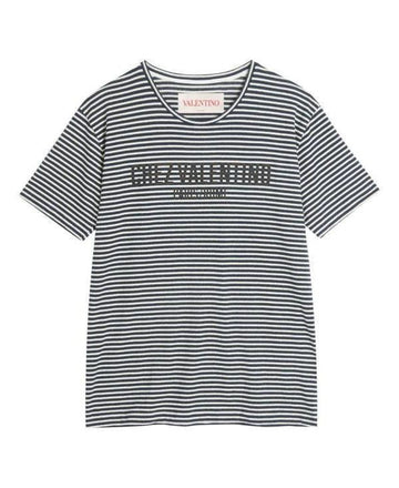 VALENTINO コットンリネンジャージー半袖Tシャツ 6V3MG16S APY RGY 151103852 [P]