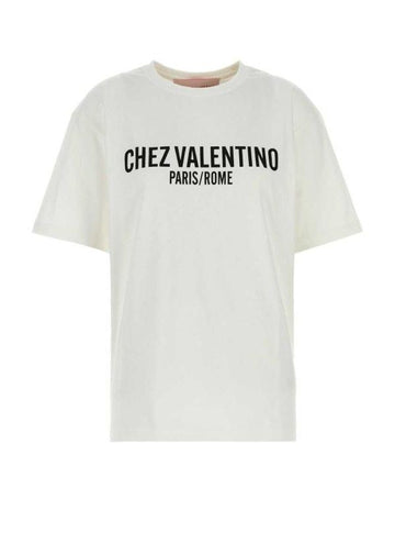 VALENTINO Druck-Jersey Baumwoll-T-Shirt 25SS 6B3MG24Q 95W A03 151103870 [P]