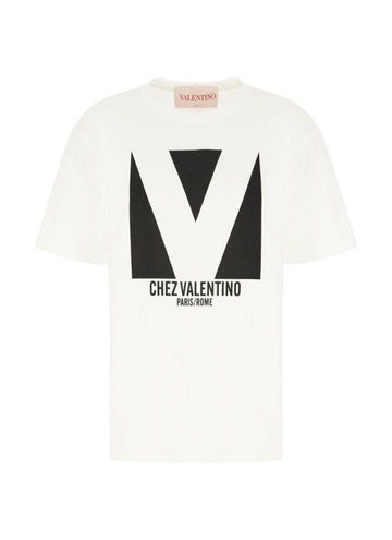Valentino Printed Jersey Cotton T-Shirt 6B3MG24H 95W A03 151103934 [P]