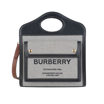 Burberry Canvas Two-Tone Pocket Mini Crossbody Bag 37623Y 159183346 [P]