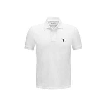 AMI Herz kleines Logo Kragen T-Shirt Weiß 26SS HPL411 760 100 158346232 [P]