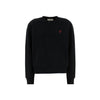 AMI 26SS Herz Klein Logo Sweatshirt Schwarz BFUSW035 730 001 158346227 [P]