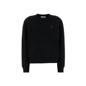 AMI Heart Small Logo Sweatshirt Black 158346226 [P]