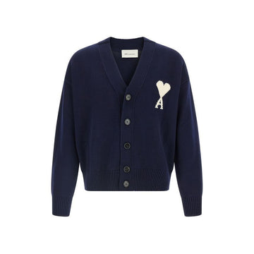 AMI Wool Cardigan with Heart Logo 158346213 [P]