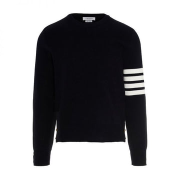 Thom Browne Cotton Milano Stitch 4-Bar Pullover Knit 115102398 [P]