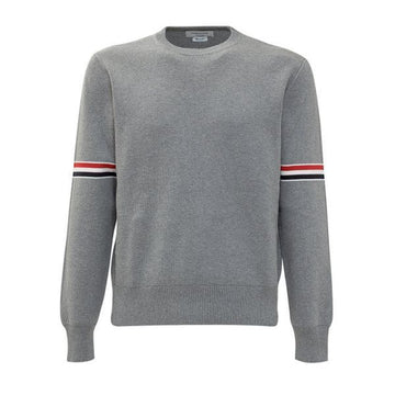 THOM BROWNE コットンミラノステッチRWBストライププルオーバーニット 120124432 [P]