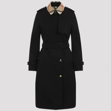 Burberry Long Checkered Collar Gabberdeen Trench Coat (8076362) 114939415 [P]