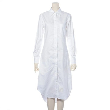 Thom Browne Oxford Grosgrain Placket Shirt Dress 136540321 [P]