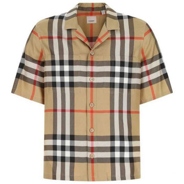 BURBERRY Kurzarmkariertes Seidenhemd 8050279 138829451 [P]