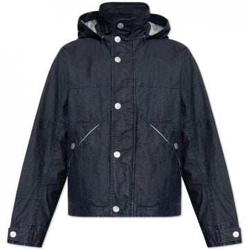 STONE ISLAND Marina Raw Plated Linen Hoodie Jacke (418X1 V0027) 149484323 [P]