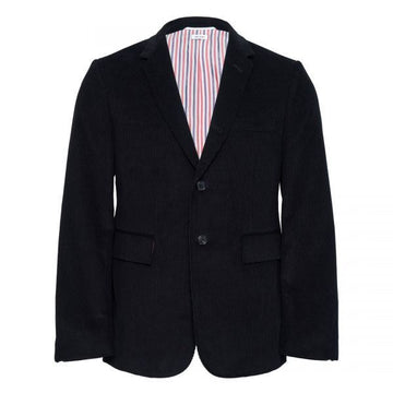 THOM BROWNE Klassischer Sportblazer aus Kordstoff in Schwarz (MJC001A F0920 001) 152308623 [P]