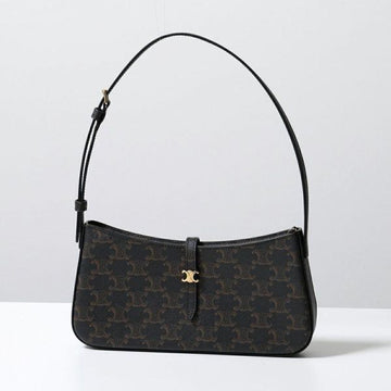 Celine Tina Shoulder Bag in Triomphe Canvas (123052DQW 38NO) 152308653 [P]