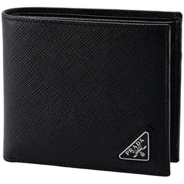 Prada Saffiano Triangle Men's Wallet 132986840 [P]