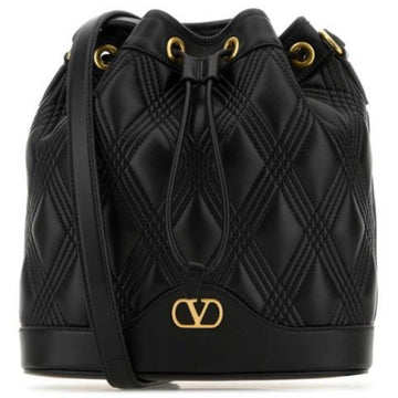 VALENTINO Quilted 67 Nappa Leder Drawstring Schultertasche 149147041 [P]