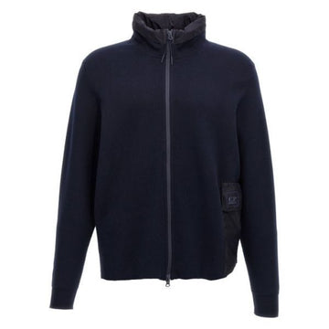 CP COMPANY コットン ダブル ミックス ジップ フーデッド カーディガン (17CLKN016A 006599M 897) 150287020 [P]