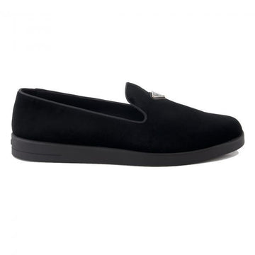 Prada Suede Triangle Logo Loafers 148918308 [P]