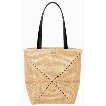 Loewe Medium Puzzle Fold Tote in Raffia (A779G50X08 2123) 141718483 [P]