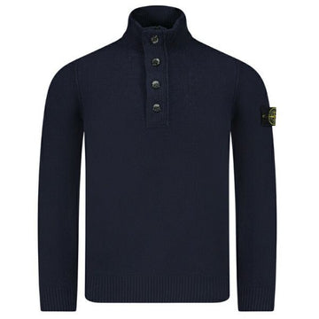 STONE ISLAND ラムズウール ハーフ ボタン セーター 146991624 [P]