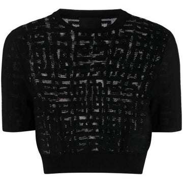Givenchy 4G Jacquard Crop Sweater 136531977 [P]