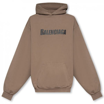 Balenciaga CAPS Destroyed Logo Hoodie (729361 TNVL2 7761) 136059407 [P]